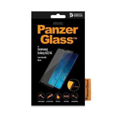 PanzerGlass E2E Regular Apsauginis stiklas Samsung Galaxy A22 5G -Juodas  2