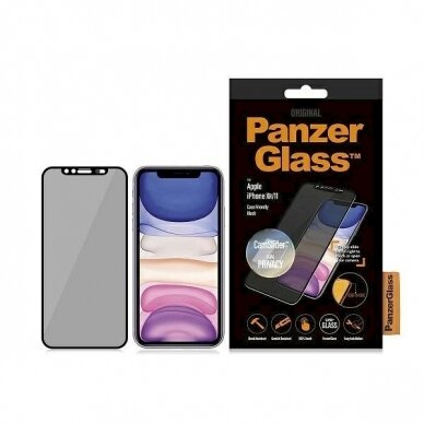 PanzerGlass E2E Super+ privacy Apsauginis stiklas camera cover iPhone XR / 11 -Juodas