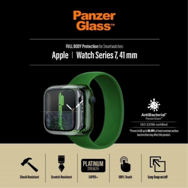 PanzerGlass Full Body Dėklas Apple Watch 7 / 8 41 mm - Skaidrus 7