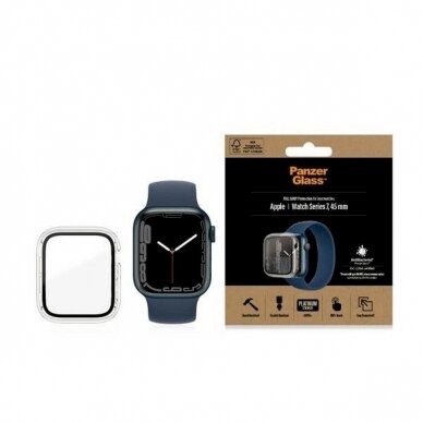 PanzerGlass Full Body Dėklas Apple Watch 7 / 8 45 mm - Permatomas