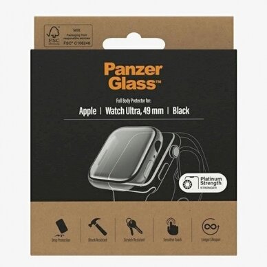 PanzerGlass Full Body Dėklas Apple Watch Ultra 49mm - Juodas 3