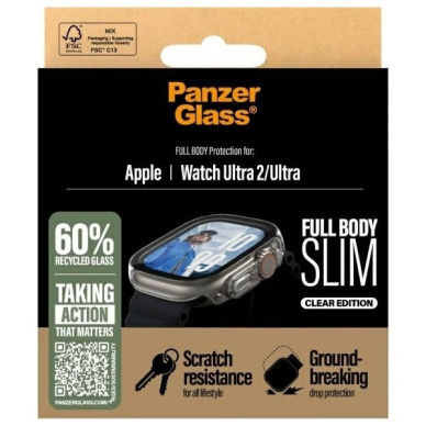 PanzerGlass Full Body Slim Apple Watch Ultra 2 / Ultra 49mm Skaidrus/Skaidrus 3715 3