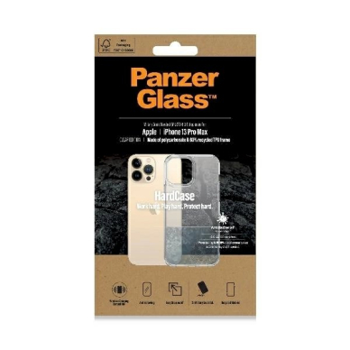 PanzerGlass HardCase antibacterial Military Grade certified Apsauginis dėklas iPhone 13 Pro Max - Permatomas 1