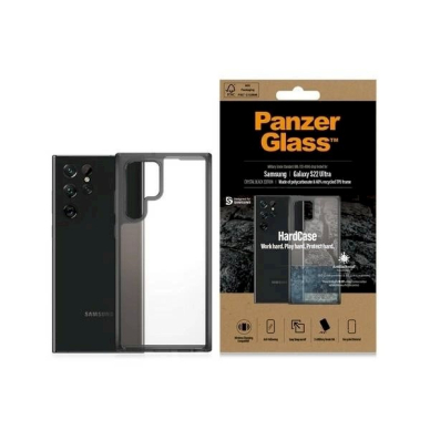 PanzerGlass HardCase antibacterial Military Grade certified Apsauginis dėklas Samsung Galaxy S22 Ultra - Permatomas