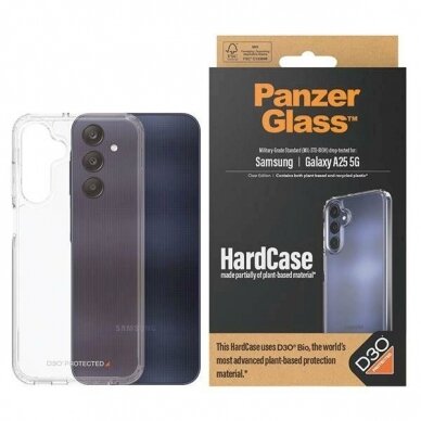 PanzerGlass Apsauginis dėklas D3O® Bio Military Grade certification Samsung Galaxy A25 5G - Permatomas