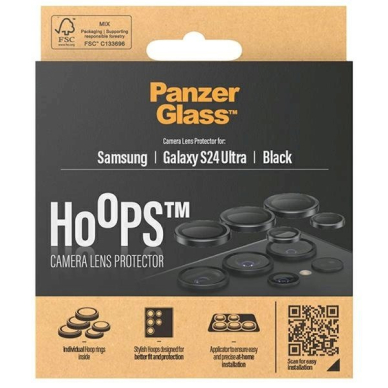 PanzerGlass Hoops Camera Protection Samsung Galaxy S24 Ultra - Juodas Frame 3