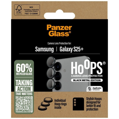 PanzerGlass Hoops Lens Protector Samsung Galaxy S25+ Black 3