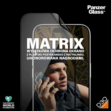 PanzerGlass Matrix Ultra-Wide-Fit Hibridinis stiklas iPhone 15 Propositioner 2