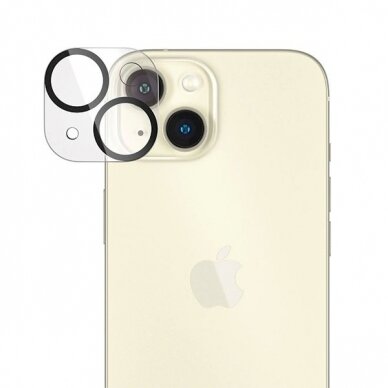 PanzerGlass Privacy Bundle 3in1 Permatomas dėklas + privacy Apsauginis stiklas + camera cover iPhone 15 1