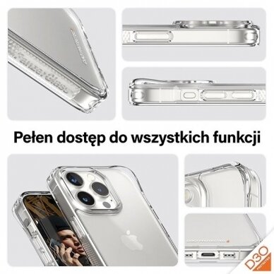 PanzerGlass Privacy Bundle 3in1 Permatomas dėklas + Privacy Apsauginis stiklas + Kameros apsauga iPhone 15 Pro Max 6