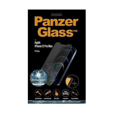 PanzerGlass Standard Super+ antibacterial privacy Apsauginis stiklas iPhone 12 Pro Max 2