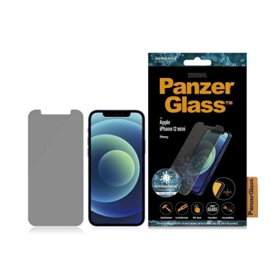 PanzerGlass Standard Super+ antibacterial privatizing apsauginis stiklas  iPhone 12 mini