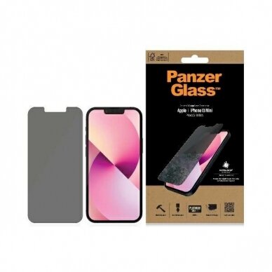 PanzerGlass Standard Super+ antibacterial privatizing apsauginis stiklas  iPhone 13 mini