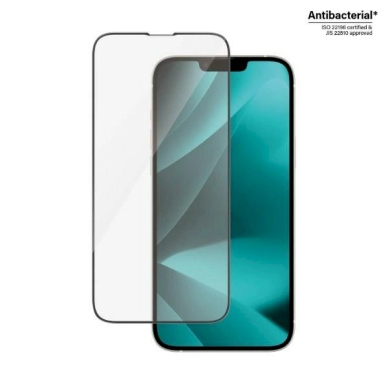 PanzerGlass Ultra-Wide Fit Antibacterial apsauginis stiklas Positioner iPhone 14 Plus / 13 Pro Max 1