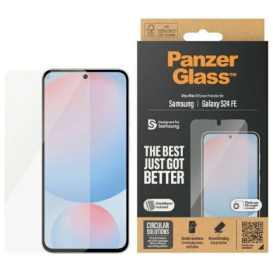 PanzerGlass Ultra-Wide Fit Screen Protection  Apsauginis stiklas Samsung Galaxy S23 FE - Clear