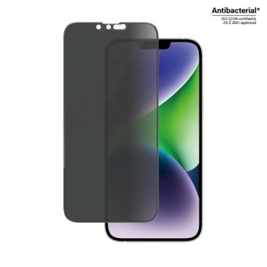 PanzerGlass Ultra-Wide Fit apsauginis stiklas  Antibacterial Privacy iPhone 14 Plus/13 Pro Max 1