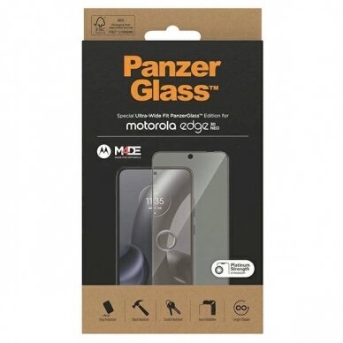 PanzerGlass Ultra-Wide Fit apsauginis stiklas  Motorola Moto Edge 30 Neo 2