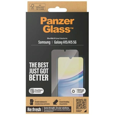 PanzerGlass Ultra-Wide Fit apsauginis stiklas  Samsung Galaxy A15 / A15 5G 3