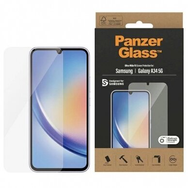 PanzerGlass Ultra-Wide Fit apsauginis stiklas  Samsung Galaxy A34 5G