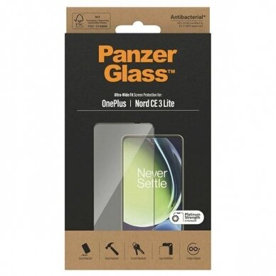 PanzerGlass Ultra-Wide Fit apsauginis stiklas  OnePlus Nord CE 3 Lite 2