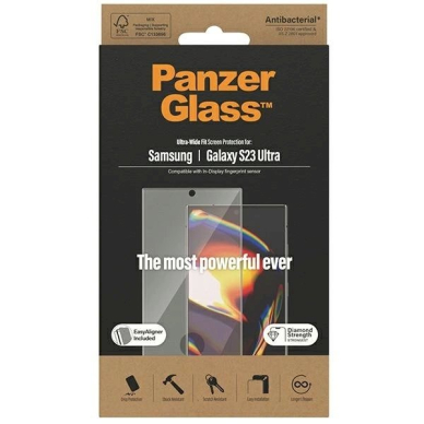 PanzerGlass Ultra-Wide Fit apsauginis stiklas Applicator Samsung Galaxy S23 Ultra 2