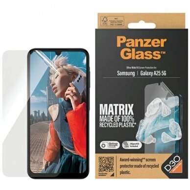 PanzerGlass Ultra-Wide Fit apsauginis stiklas D3O® Samsung Galaxy A25 5G