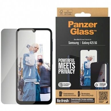 PanzerGlass Ultra-Wide Fit apsauginis stiklas Positioner Samsung Galaxy A25 5G