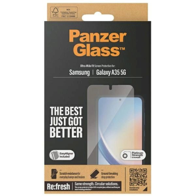 PanzerGlass Ultra-Wide Fit apsauginis stiklas positioner n Samsung Galaxy A35 5G 3