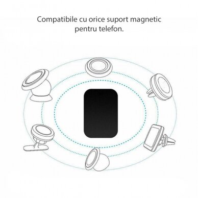 [Užsakomoji prekė] Metalinė plokštelė telefonui/planšetei (set 2) - Techsuit (MP03) - Juodas 1