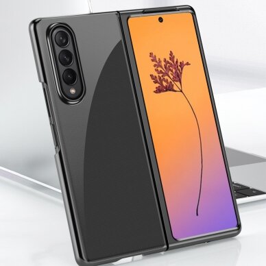 Dėklas Plating Samsung Galaxy Z Fold 4 Mėlynais kraštais 8