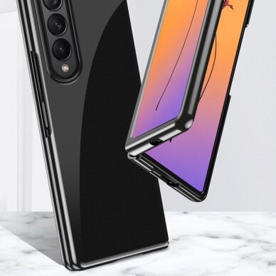 Dėklas Plating Samsung Galaxy Z Fold 4 Juodais kraštais 1