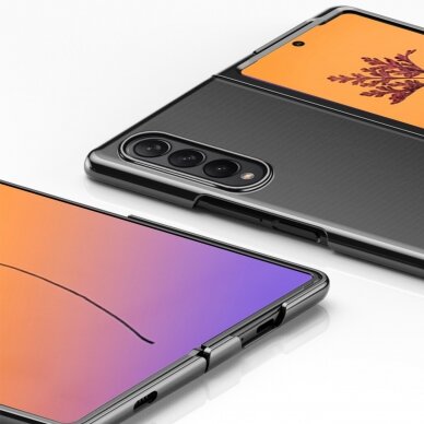 Dėklas Plating Samsung Galaxy Z Fold 4 Rožiniais kraštais 7