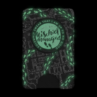 [Užsakomoji prekė] Portofel telefon - PopSockets PopWallet - Mischief Managed Marauder's Map 1