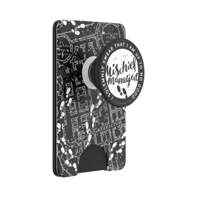 [Užsakomoji prekė] Portofel telefon - PopSockets PopWallet - Mischief Managed Marauder's Map