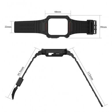 Apyrankė Protect Strap Band for Watch 9 / 8 / 7 / 6 / 5 / 4 / 3 / 2 / SE (45 / 44 / 42mm) Rožinė 4