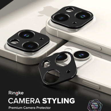 [Užsakomoji prekė] Protectie Camera pentru iPhone 15 / 15 Plus - Ringke Camera Styling - Juodas 4