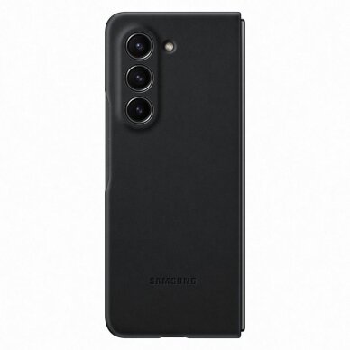 Dėklas PU leather Samsung Galaxy Z Fold 5 - Juodas 4