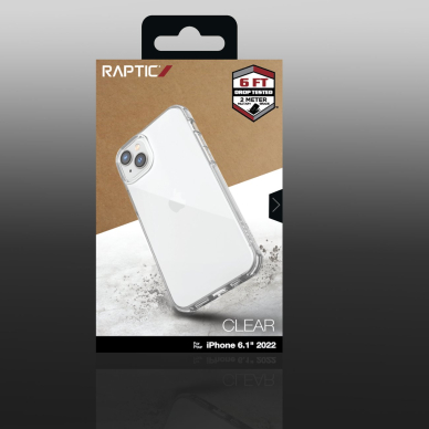 Dėklas Raptic Clear Case iPhone 14 Skaidrus 2