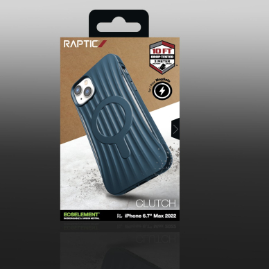 Dėklas Raptic Clutch Case iPhone 14 Plus with MagSafe Mėlynas 4