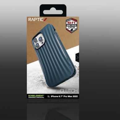 Dėklas Raptic Clutch Case iPhone 14 Pro Max Mėlynas 4