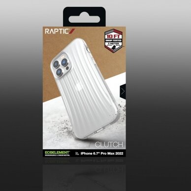 Dėklas Raptic Clutch Case iPhone 14 Pro Max Permatomas 4