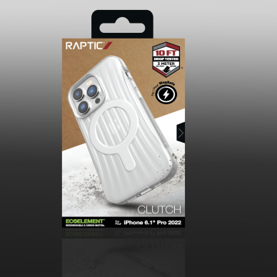 Dėklas Raptic Clutch Case iPhone 14 Pro with MagSafe Skaidrus 5