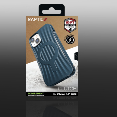 Dėklas Raptic Clutch Case iPhone 14 with MagSafe Mėlynas 5