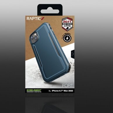 Dėklas Raptic Fort Case iPhone 14 with MagSafe Mėlynas 4