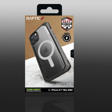 Dėklas Raptic Secure Case for iPhone 14 Plus with MagSafe Juodas 4