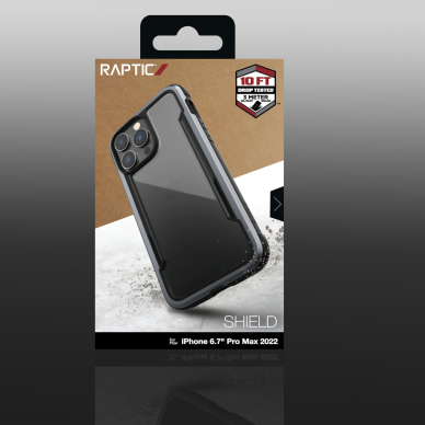 Dėklas Raptic Shield Case iPhone 14 Pro Max Juodas 5