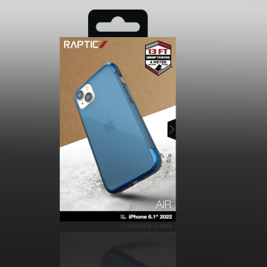 Dėklas Raptic X-Doria Air Case iPhone 14 Mėlynas 2