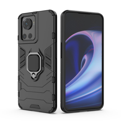 Dėklas Ring Armor armored hybrid OnePlus Ace Juodas 12