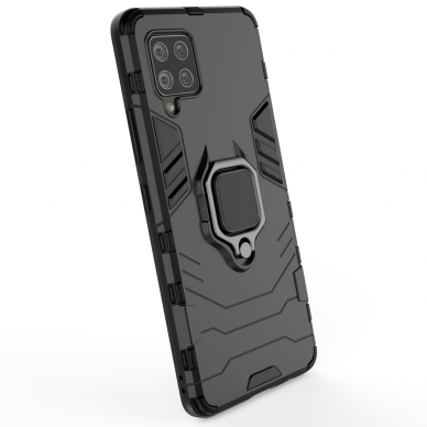 Dėklas Ring Armor Case Kickstand Tough Rugged Samsung Galaxy A42 5G Mėlynas 5