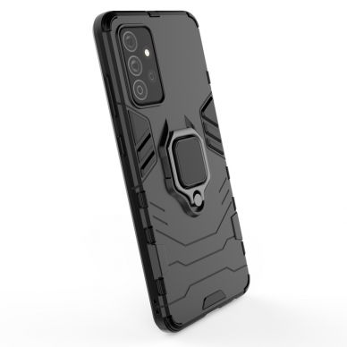 Dėklas su žiedu Ring Armor Case Samsung Galaxy A72 4G Juodas 3